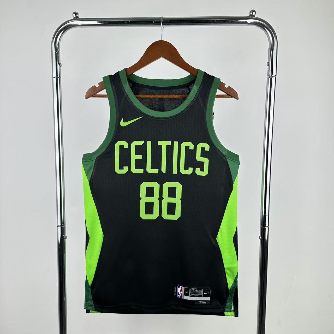 Men Boston Celtics #88 Queta Black City Edition Season Nike 2025 NBA Jersey->->NBA Jersey